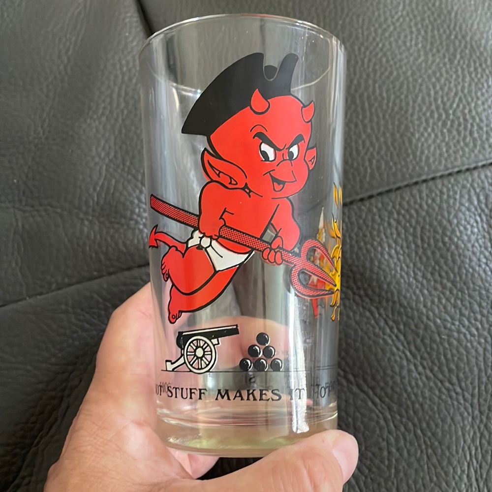 Vintage Arby’s Hot Stuff collectible glass